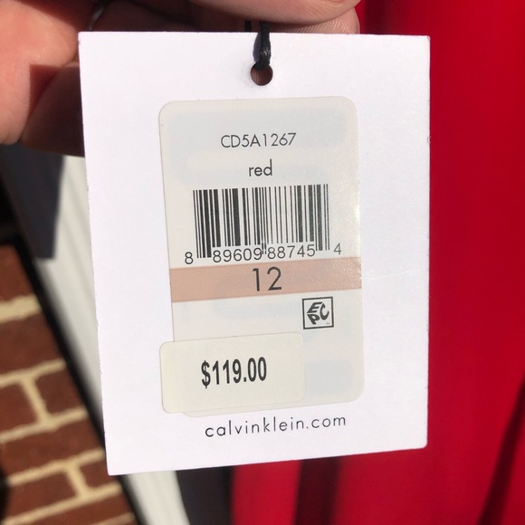 Calvin Klein red dress - Picture 9 of 10